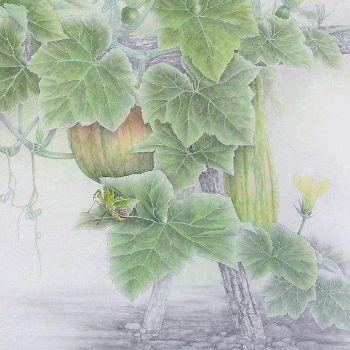 工笔画装饰画中式纯手绘水墨世界